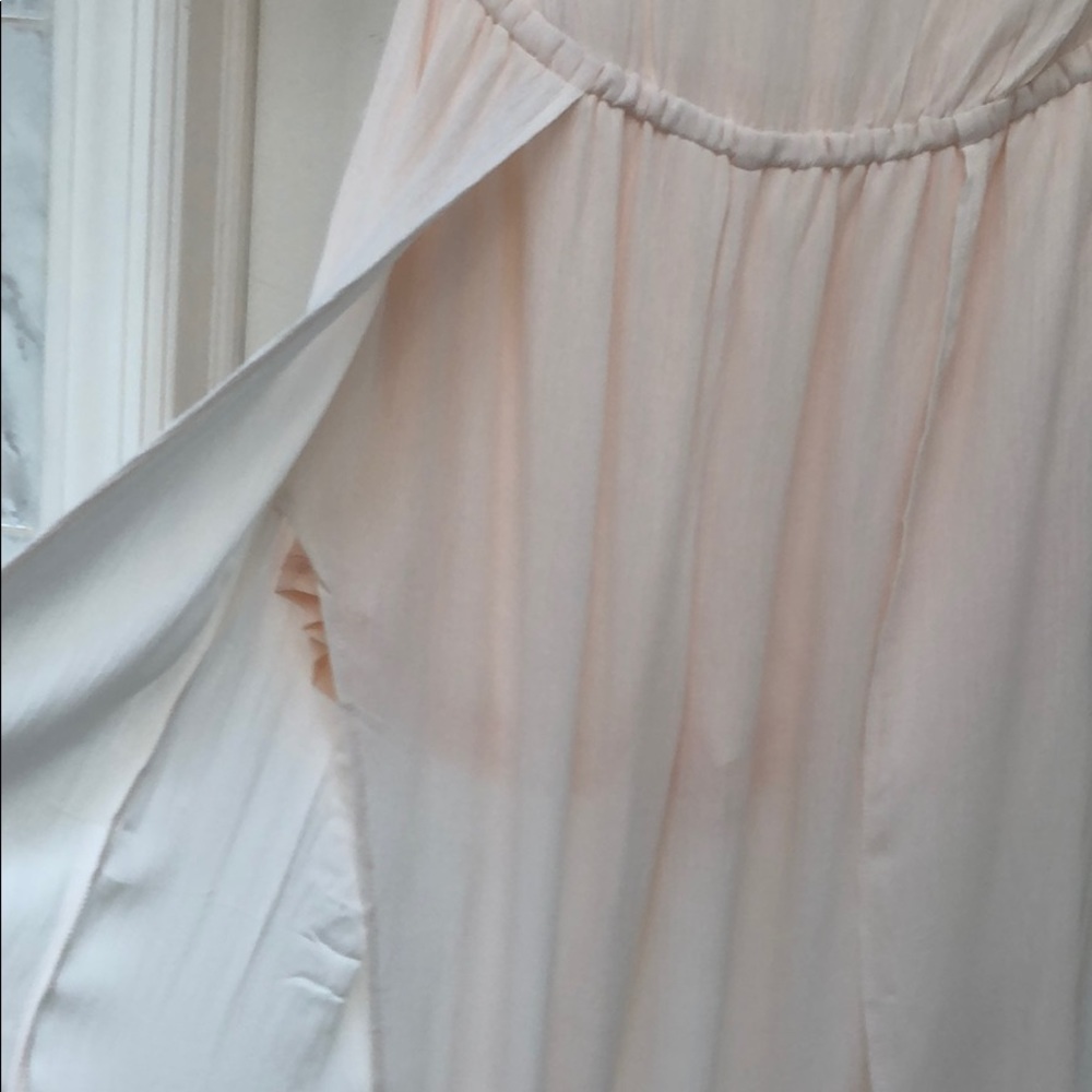 PINK/ WHITE OFF SHOULDER JUMPSUIT - Picture 6 of 6